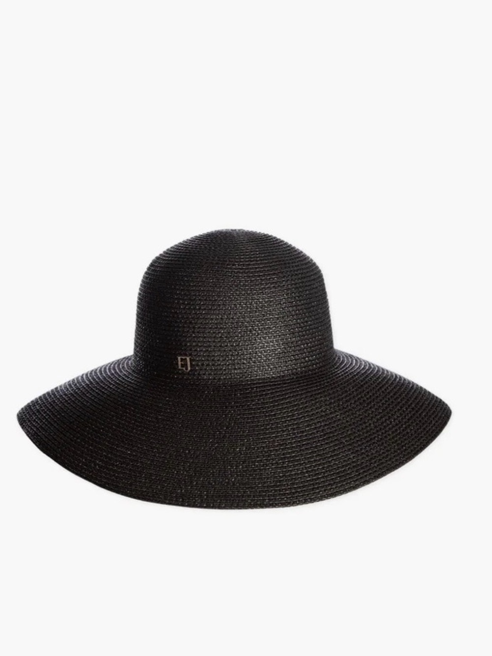 Hampton Straw Packable Black Wide-Brim Sun Hat by Eric Javits - Picture 2 of 10